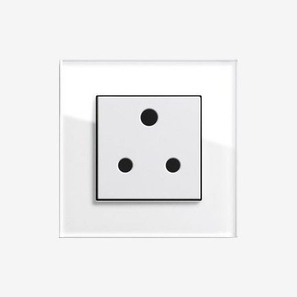British Standard socket outlet round pin 15A 