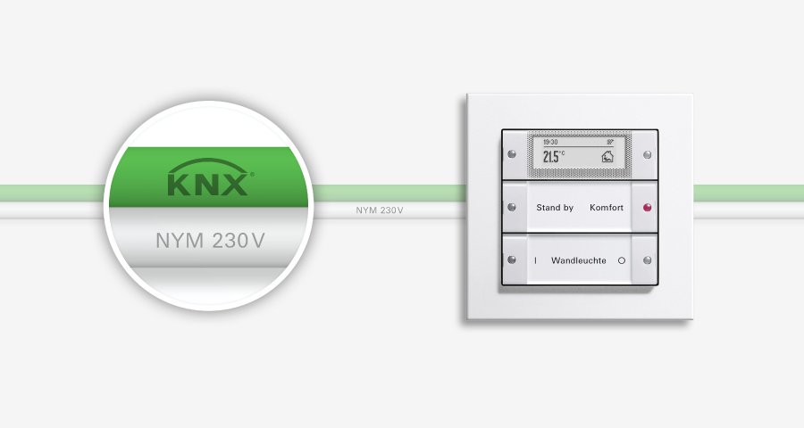 KNX cable and controller 