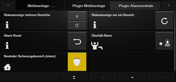 Plugin Gira KNX alarm control unit