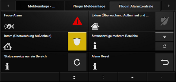 Plugin Gira KNX alarm control unit