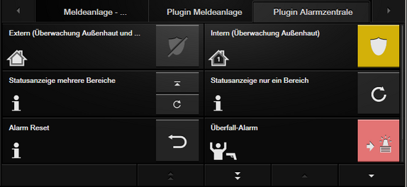Plugin Gira KNX alarm control unit
