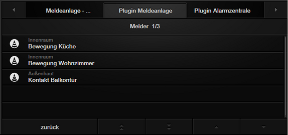 Plugin Signalling system - detection list