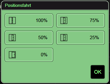 Fig. 7: Popup for positioning movement in “slider element” behaviour